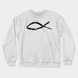 Dark and Gritty Fish Crewneck Sweatshirt